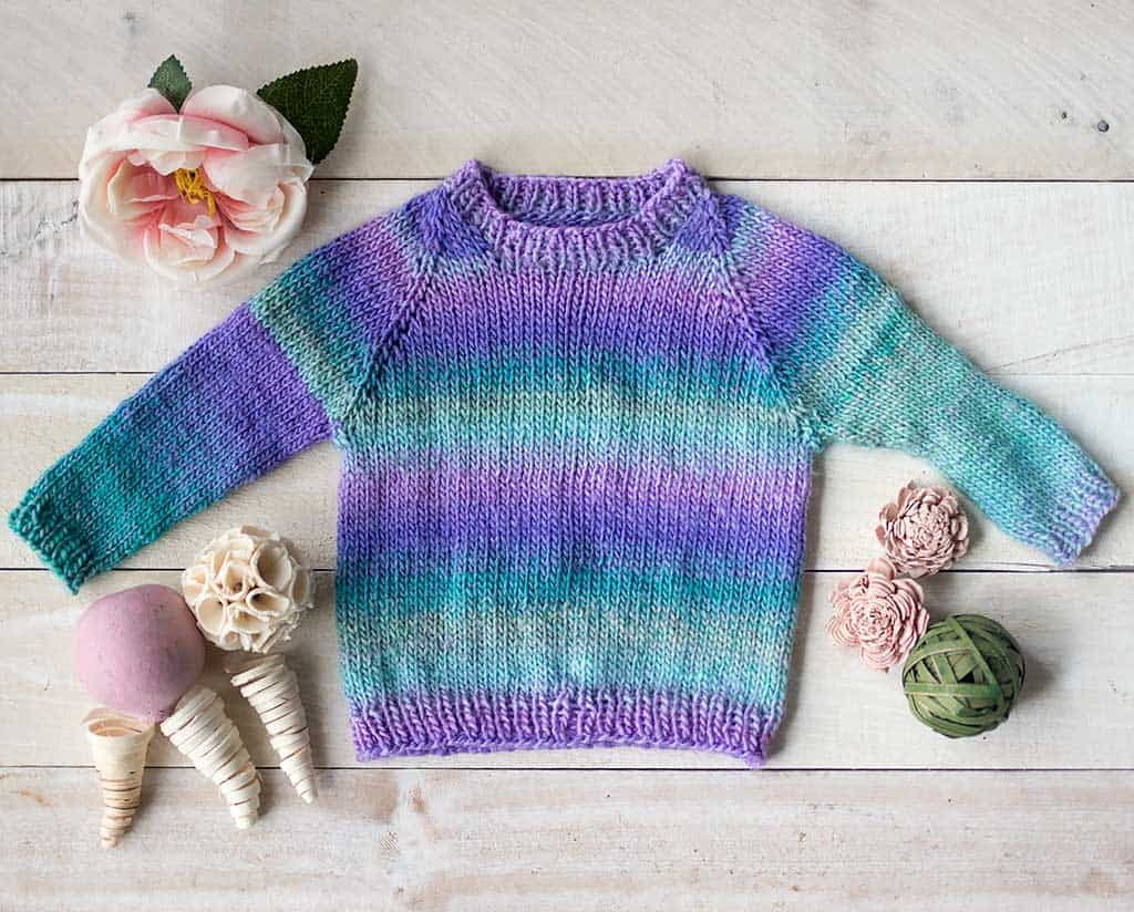 Top Down Baby Sweater