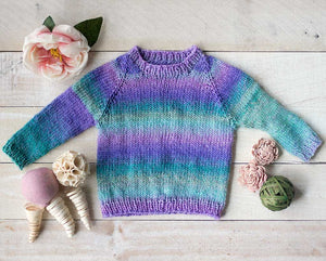 Top Down Baby Sweater – Gina Michele Knitting1